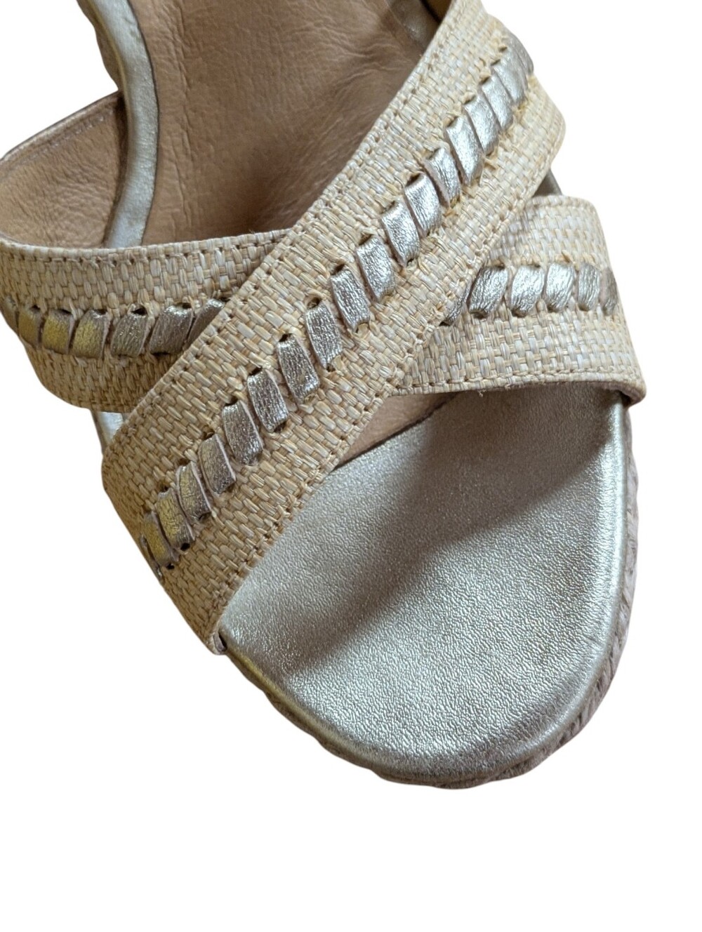 Jack Rogers Abbey Espadrille Wedge Sandals Size 9.5 - Picture 7 of 12